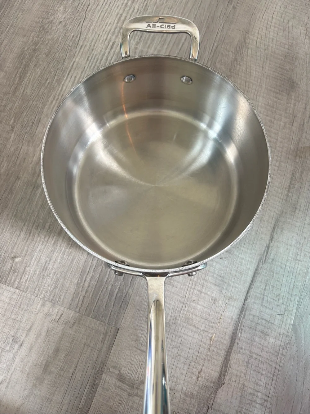 All Clad Stainless Steel Saucepan with Lid